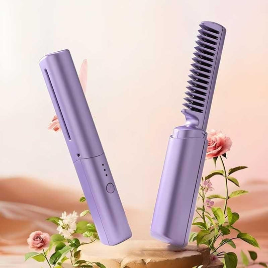 Meneflix Portable Mini Hair Straightener – Cordless, Rechargeable &amp; Travel-Ready